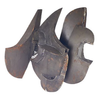 Ponzio IV, Abstract Constructivist Sculpture, 1960s, Sheet Metal For Sale