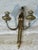 French Pair of Louis XVI style bronze sconces For Sale - Image 3 of 12