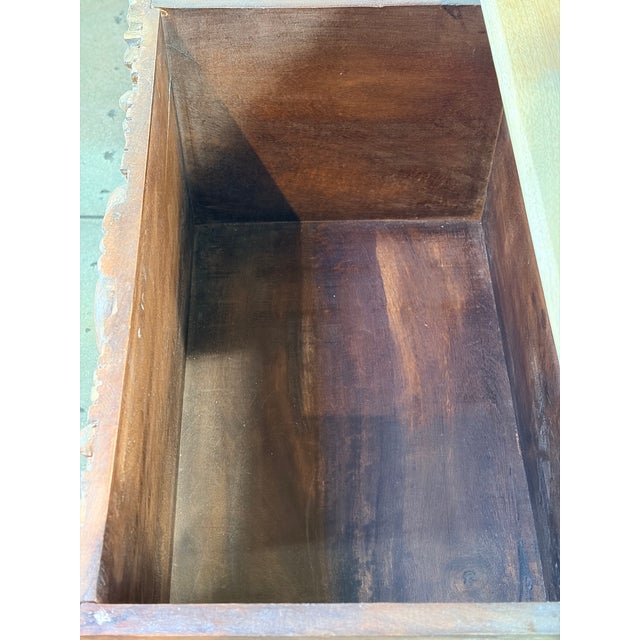 Long Verandah Carved & Painted Rustic Dresser For Sale - Image 14 of 15