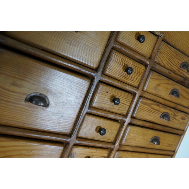 Brown Vintage Dutch Pine Apothecary Cabinet For Sale - Image 8 of 18
