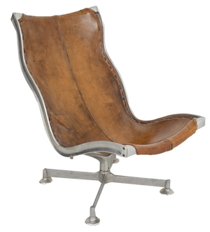 Cow Leather Swivel Chair by Rudolf Szedleczky, 1960s