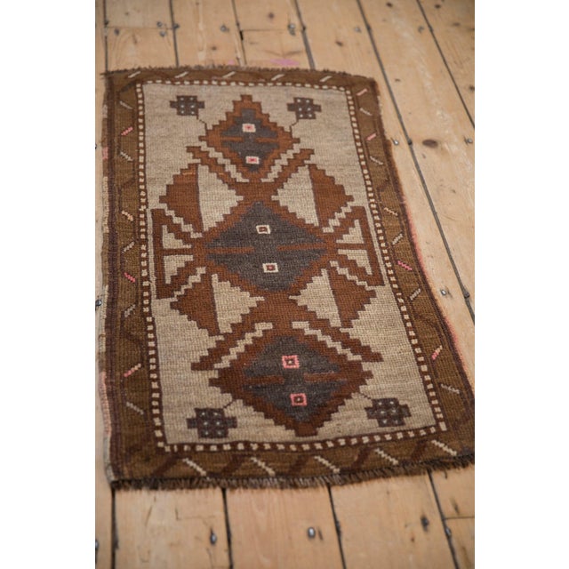 Old New House Vintage Distressed Kars Rug Mat Runner - 1'9" x 3'3" For Sale - Image 4 of 8