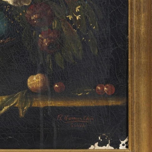 European Artist, Still Life, 19th Century, Oil on Canvas For Sale - Image 5 of 6