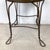 Mid 20th Century Vintage Wrought Iron Vanity Stool With Twisted Legs and Upholstered Seat For Sale - Image 5 of 12