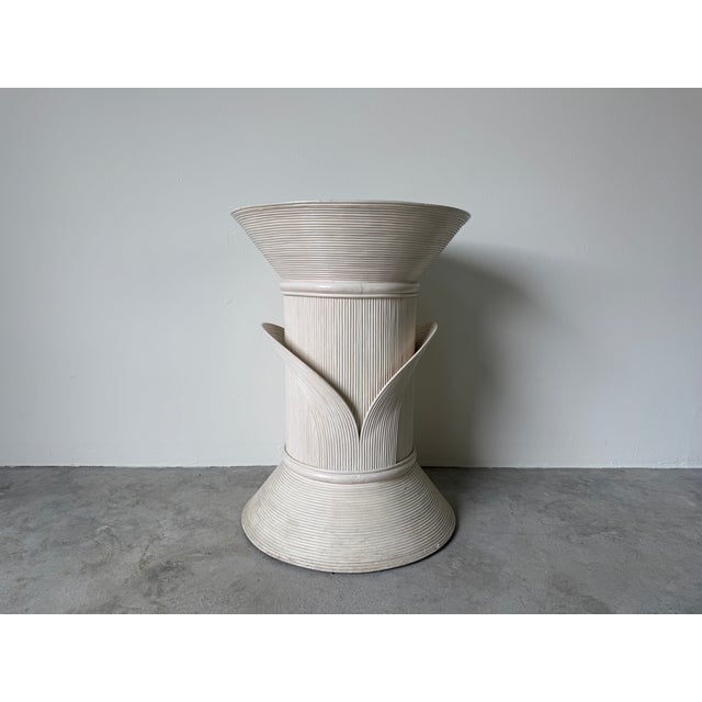 1980's Gabriella Crespi Style - Rattan Dining Table Base For Sale - Image 9 of 13