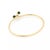 Tiffany & Co. Jade 14k Yellow Gold Wire Hook Bangle Bracelet For Sale - Image 9 of 9