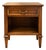 Vintage "By Drexel" Europa Walnut Nightstand | Dovetail Drawer + Original Brass Hardware For Sale