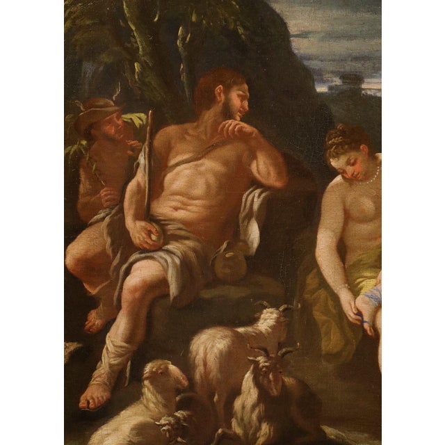 Nicola Malinconico, Nude, The Judgement of Paris, 18th Century, Oil Painting on Canvas, Framed For Sale - Image 9 of 14