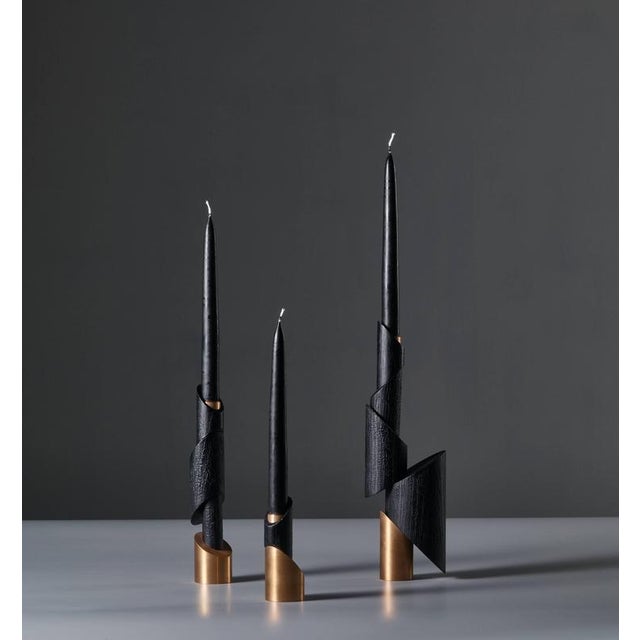 Ashes to Ashes B6 Bronze Candleholder by William Guillon For Sale - Image 6 of 18