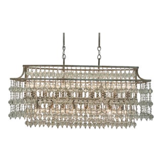Currey & Company Art Deco Style Rainhill Chandelier For Sale