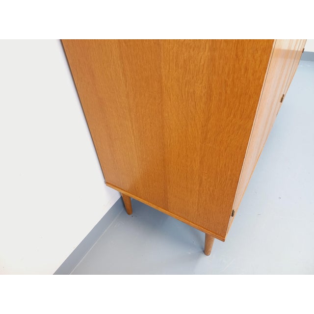 Vintage Tan Oak Wardrobe, 1960s For Sale - Image 11 of 18