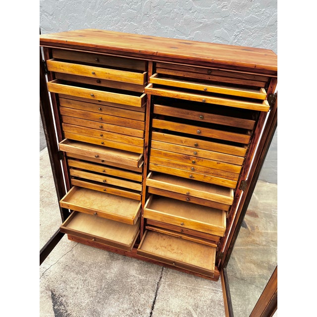 Antique Collector's or Specimen Cabinet | Late 19th Century For Sale - Image 10 of 18