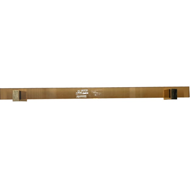 Contemporary Fontana Arte Art Glass Towel Bar 18” For Sale - Image 3 of 11