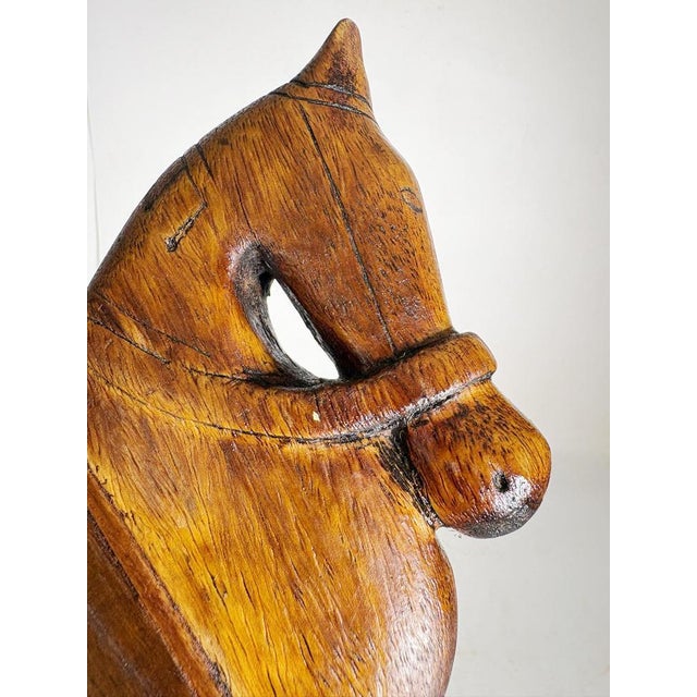 Wooden Pen Holder with Horse Heads, France, 1960 For Sale - Image 11 of 12