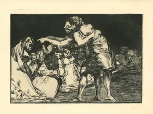 Francisco Goya, Disparate Matrimonial, 1875, Etching