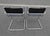 Metal Vintage Italian B34 Leather Chrome Slide Chairs by Mart Stam, 1990s, Set of 2 For Sale - Image 7 of 18