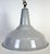 Metal Large Industrial British Grey Enamel Factory Pendant Lamp from Benjamin, 1960s For Sale - Image 7 of 18