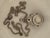 Vintage 925 Sterling Silver Pendant Necklace Featuring a Large Iridescent Pearl and a Smaller Gemstone For Sale In Los Angeles - Image 6 of 6