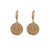 Metal Powerful Talisman Evil Eye Gold Earrings, A Pair For Sale - Image 7 of 7