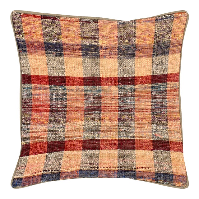 1960s Turkish Rag Pillow For Sale