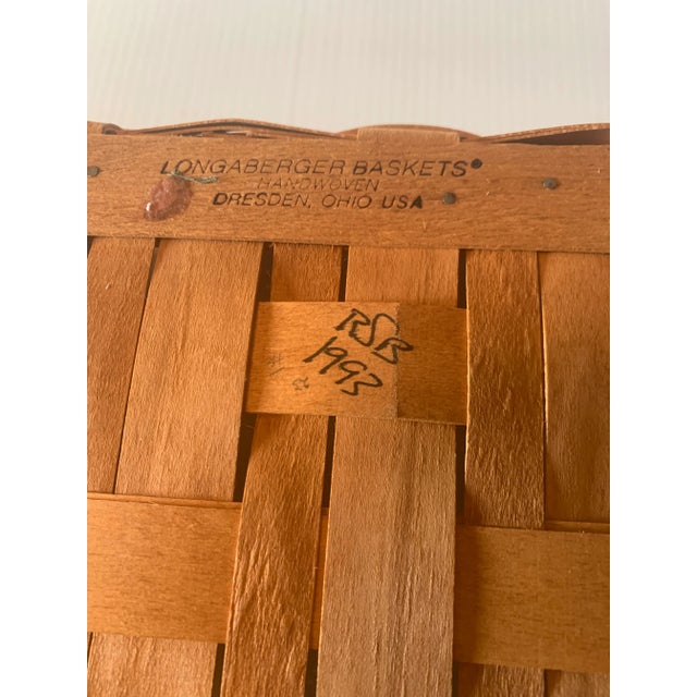 1990s Longaberger Christmas Collection Bayberry Basket 1993 Edition For Sale - Image 5 of 9