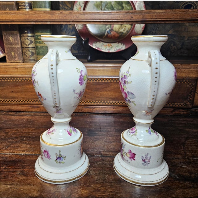 Ceramic Late 19th Century Pair of Grossbaum Urns For Sale - Image 7 of 13
