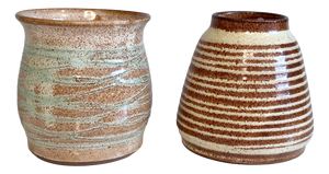 Studio Ceramic Vases by Helma Klett, Germany, 1980s, Set of 2