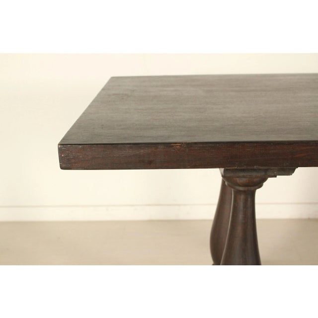 Wood Frattino Style Solid Teak Table Dining Table, 1950s For Sale - Image 7 of 9