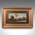 This is a vintage landscape painting. A Scottish, framed oil on board unattributed riverbank scene, dating to the late...
