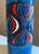 Aldo Londi Vintage Aldo Londi / Bitossi Vase With Rimini Blue Red White Onion Glaze For Sale - Image 4 of 7