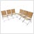 Mid-Century French Folding Chairs in Wicker and Iron, 1960s, Set of 6 For Sale - Image 10 of 17