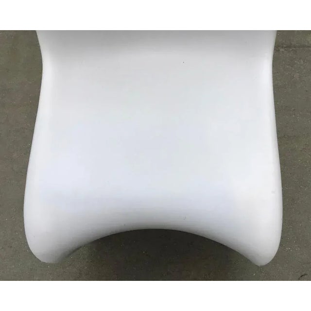 Verner Panton Vintage Molded Fiberglass Panton Style Chair For Sale - Image 4 of 7