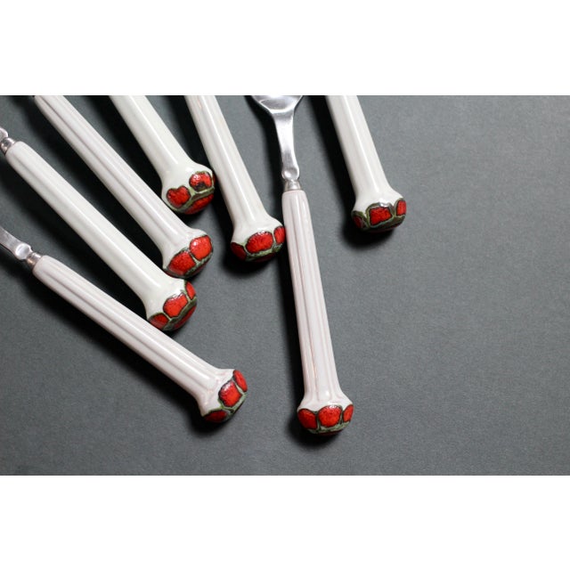 Mid-Century Modern 1970s Boho Chic Denby Regency Jewel White Flatware - Small Spoons or Teaspoons For Sale - Image 3 of 10