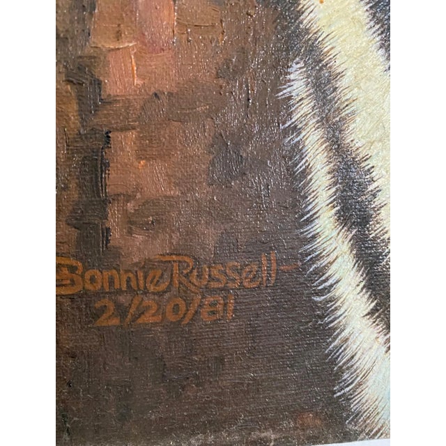 Tiger Painting by Bonnie Russell For Sale - Image 4 of 6