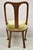 Edwardian Mahogany Sweetheart Back Bellflower Painted Dining Chairs - Set of 4 For Sale - Image 10 of 12