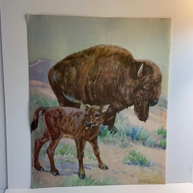 1930s 1937 Bison Book Illustration by Diana Thorne For Sale - Image 5 of 5