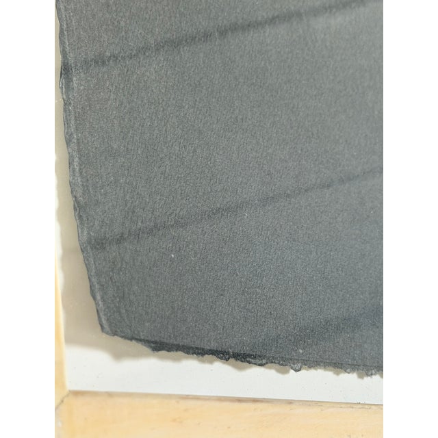 Monumental Robert Flynn Graphite + Charcoal Drawing Signed Framed Minimalism For Sale - Image 11 of 18