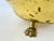 Brass Vintage English Embossed Brass Footed Planter Cachepot For Sale - Image 8 of 10
