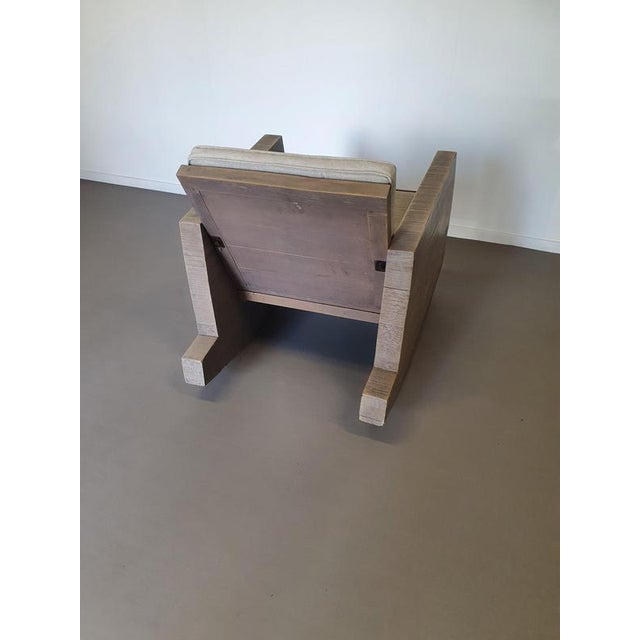 Brutalist Rocking Chair, Bakersfield, 1980s For Sale - Image 4 of 10