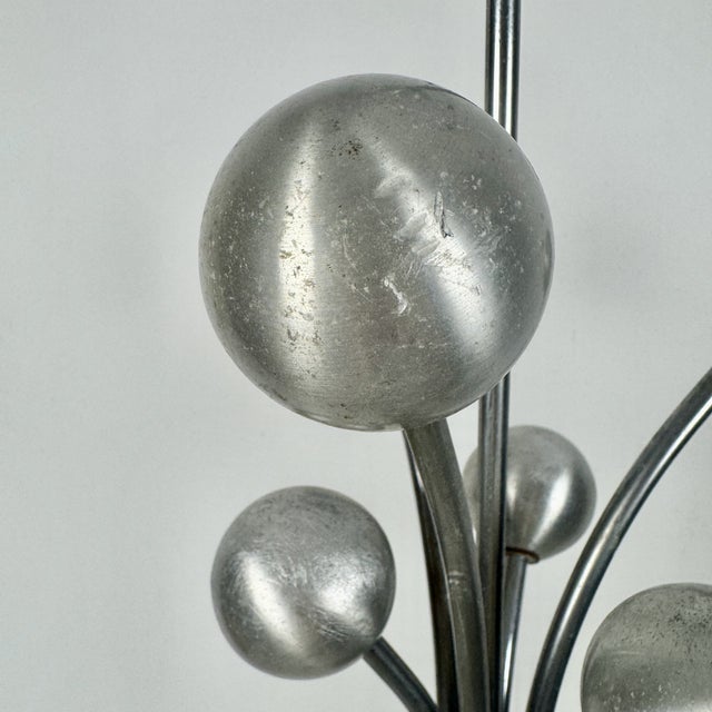 Metal Mid-Century Sputnik Steel Coat Rack, Italy, 1970s For Sale - Image 7 of 9