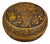 Carved Yellow Lacquer Box With Peony and Auspicious Symbols For Sale