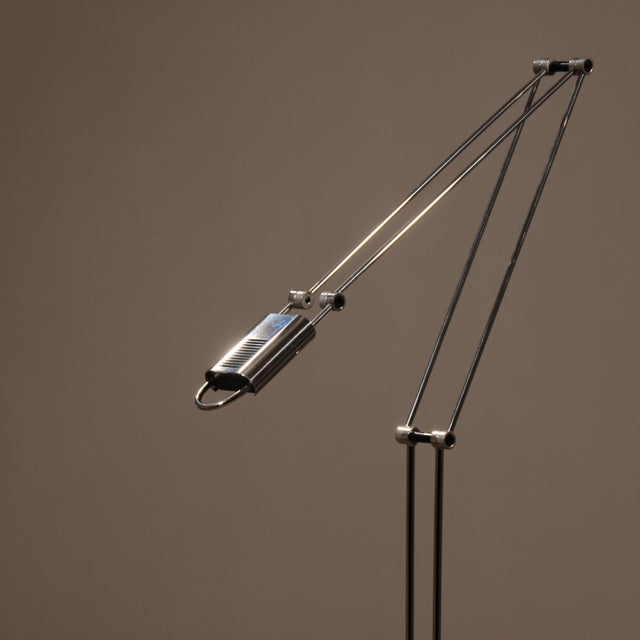 Silver Stella Floor Lamps by W.H. Kanbach for Art-Line, Germany, 1980s For Sale - Image 8 of 11