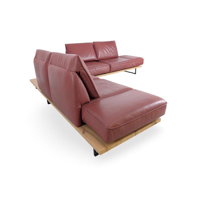 Red Phoenix Corner Sofa in Aniline Leather from Koinor For Sale - Image 8 of 15