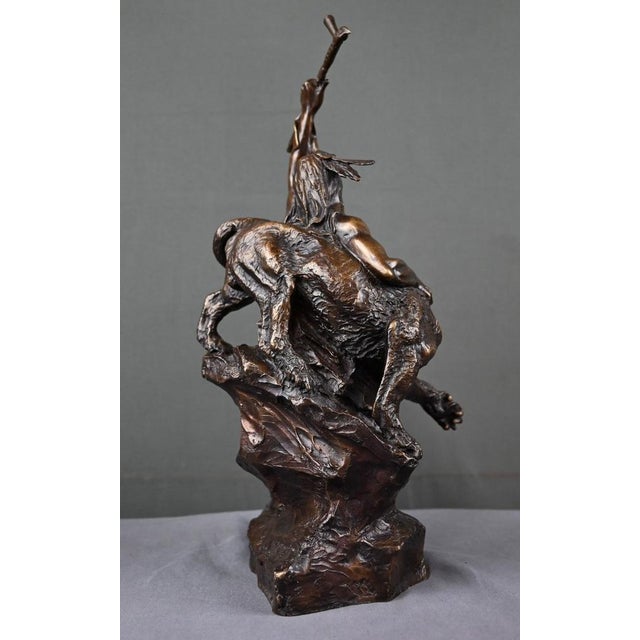 Bronze of a Warrior, 1970s For Sale - Image 14 of 18