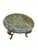 Hollywood Regency Late 20th Century Hollywood Regency Round Green Marble Top Center Table With Gilt Scroll Base For Sale - Image 3 of 9