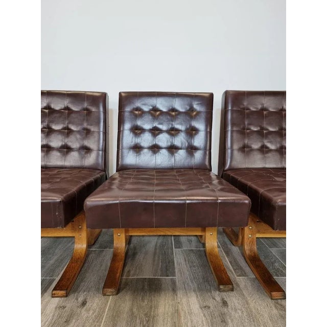 Czechoslovakian Armchairs by Ludvik Volak for Holes Tree, Set of 5 For Sale - Image 14 of 16