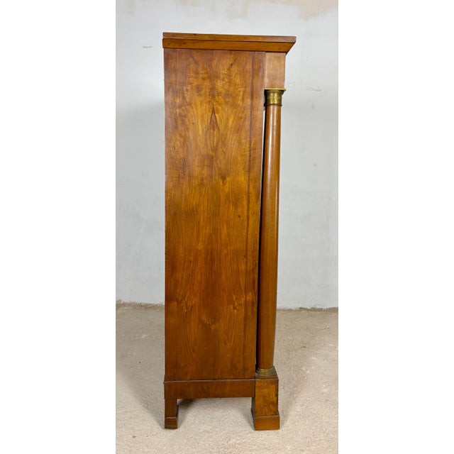 Large French Empire Walnut Secretaire Abattant, Early 20th Century For Sale - Image 9 of 18