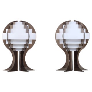Table Lamps by Flemming Brylle & Preben Jacobsen, 1970s, Set of 2 For Sale