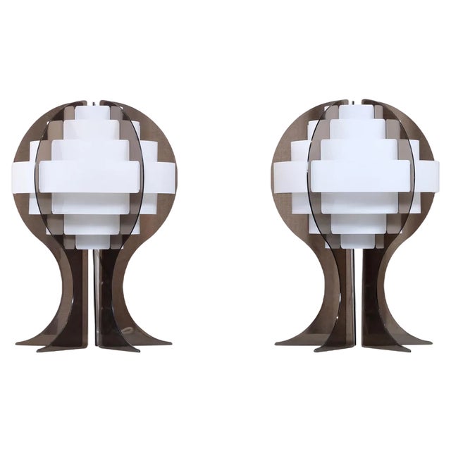 Table Lamps by Flemming Brylle & Preben Jacobsen, 1970s, Set of 2 For Sale