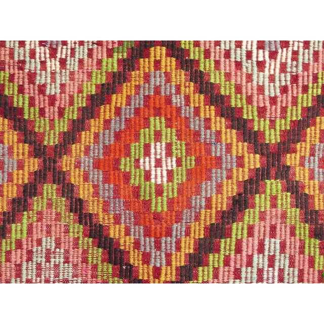 1960s Vintage Turkish Handmade Kilim Rug - 61"x118" For Sale - Image 11 of 13